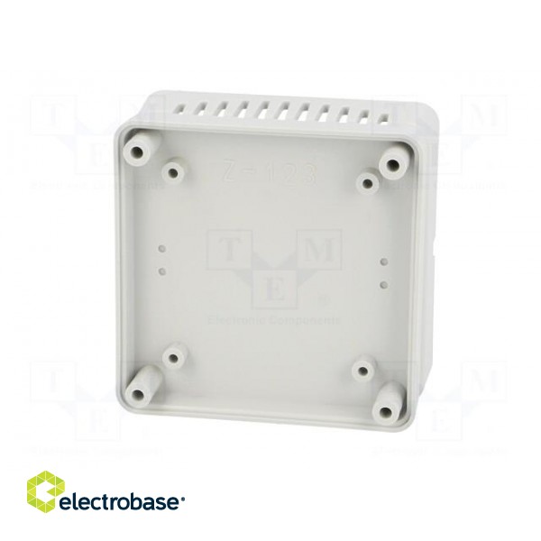 Enclosure: multipurpose | X: 75.8mm | Y: 75.8mm | Z: 30mm | vented | ABS image 3