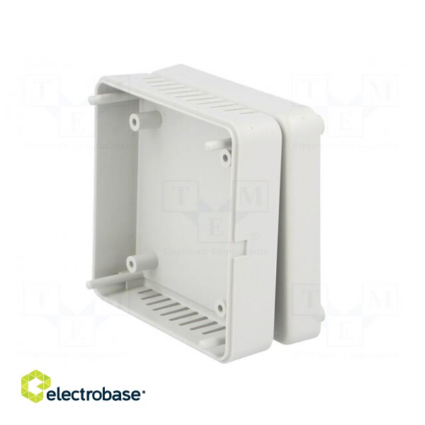 Enclosure: multipurpose | X: 75.8mm | Y: 75.8mm | Z: 30mm | vented | ABS image 8