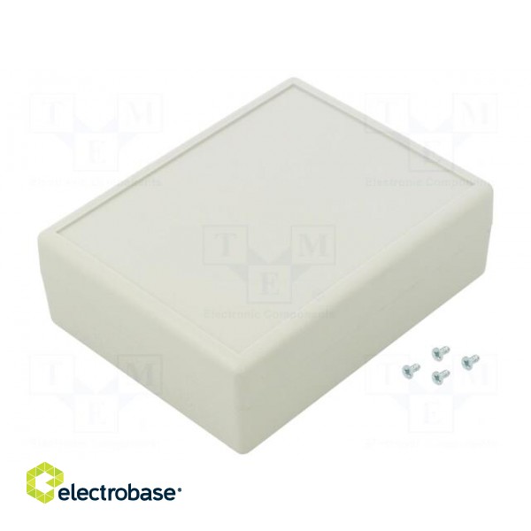 Enclosure: multipurpose | X: 86mm | Y: 109mm | Z: 36mm | ABS | grey image 1