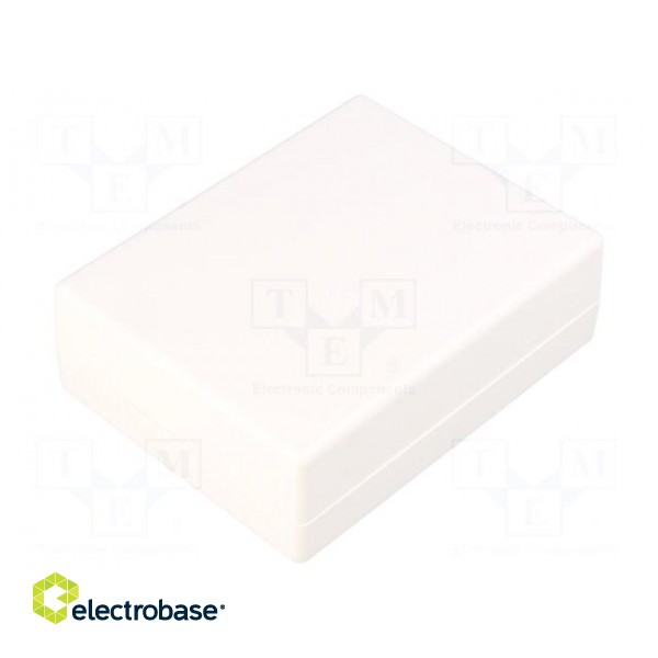 Enclosure: multipurpose | X: 86mm | Y: 109mm | Z: 36mm | ABS | white image 1