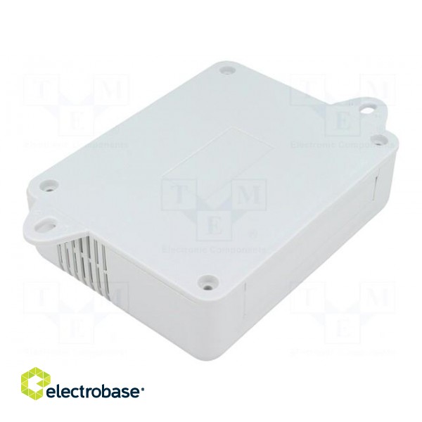 Enclosure: wall mounting | X: 90mm | Y: 115mm | Z: 37mm | ABS | grey image 2