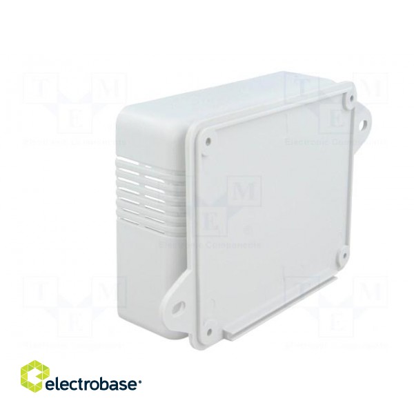 Enclosure: wall mounting | X: 90mm | Y: 115mm | Z: 37mm | ABS | grey image 7