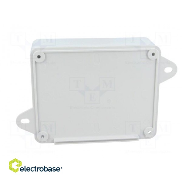 Enclosure: wall mounting | X: 90mm | Y: 115mm | Z: 37mm | ABS | grey image 8