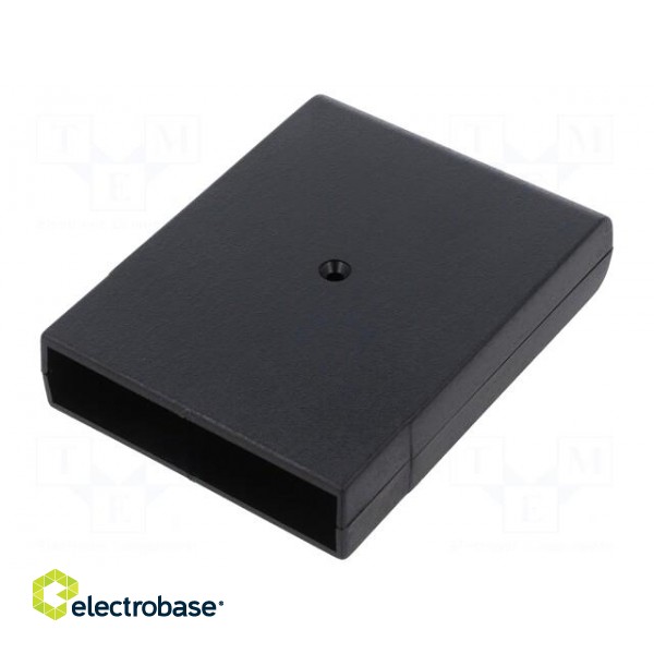 Enclosure: with panel | X: 69mm | Y: 90.5mm | Z: 19mm | ABS | black image 2