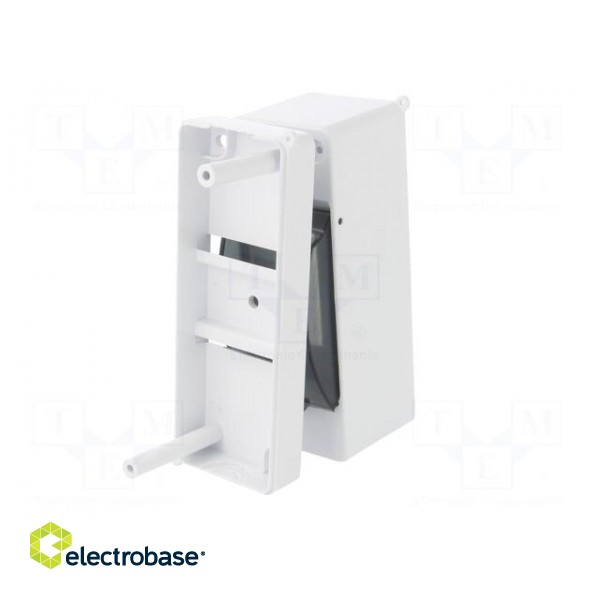 Enclosure: for modular components | IP20 | white | No.of mod: 2 | 400V фото 5