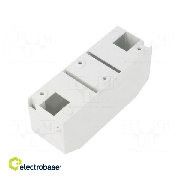 Enclosure: for modular components | IP20 | white | No.of mod: 2 | 400V фото 2
