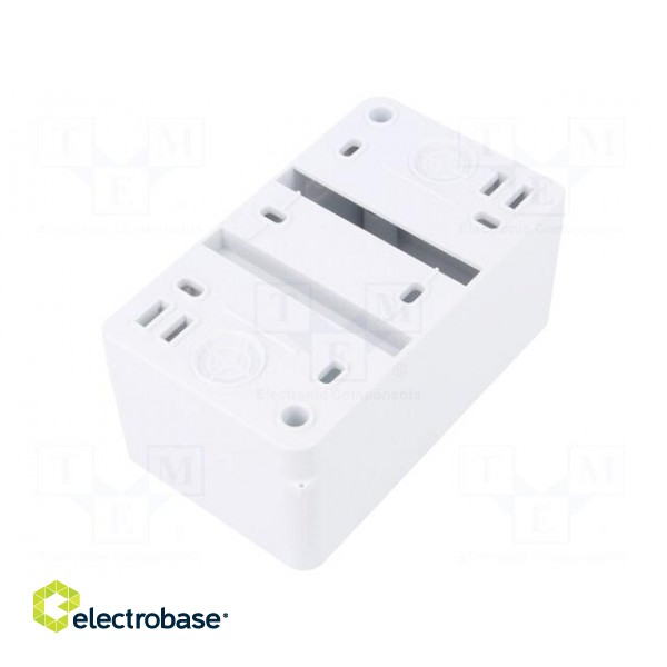 Enclosure: for modular components | IP20 | white | No.of mod: 3 | 400V фото 2