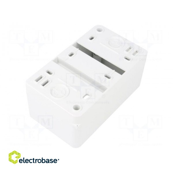 Enclosure: for modular components | IP20 | white | No.of mod: 3 | 400V фото 2