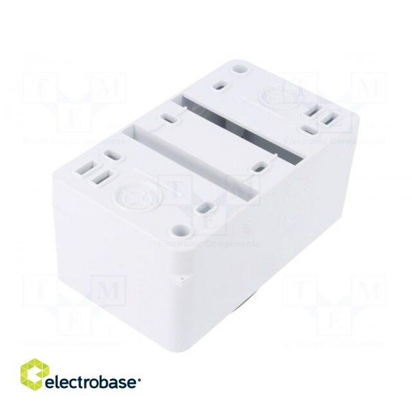 Enclosure: for modular components | IP20 | white | No.of mod: 3 | 400V фото 3
