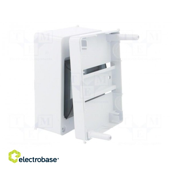 Enclosure: for modular components | IP20 | white | No.of mod: 4 | 400V фото 3
