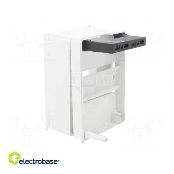Enclosure: for modular components | IP20 | white | No.of mod: 4 | 400V фото 4