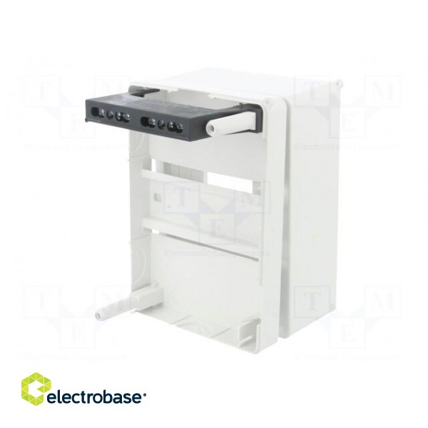 Enclosure: for modular components | IP20 | white | No.of mod: 4 | 400V фото 6