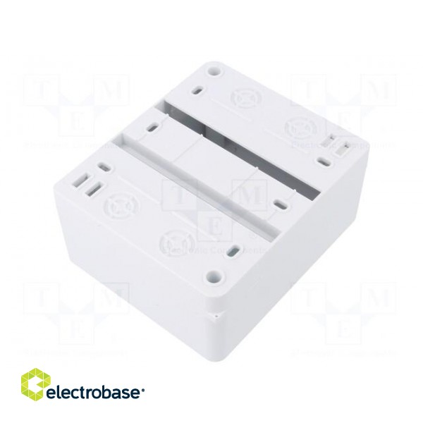 Enclosure: for modular components | IP20 | white | No.of mod: 5 | 400V фото 2