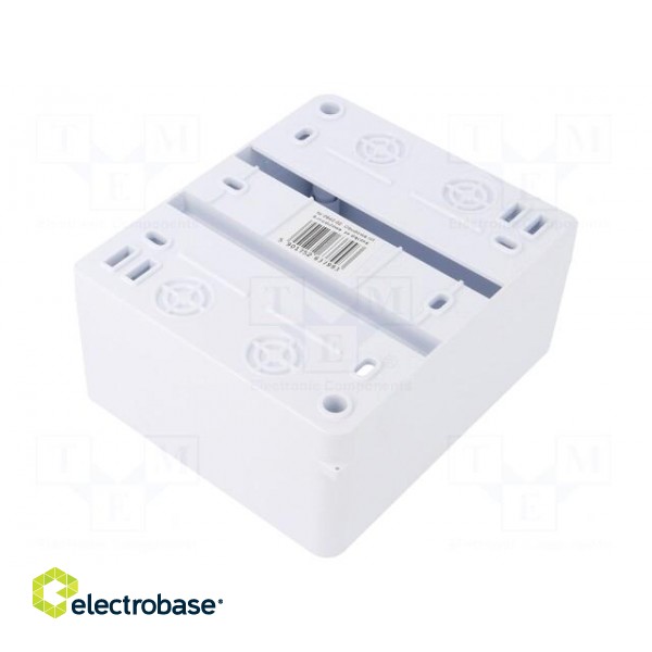 Enclosure: for modular components | IP20 | white | No.of mod: 5 | 400V фото 2