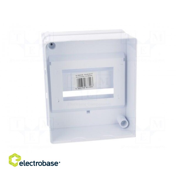 Enclosure: for modular components | IP20 | white | No.of mod: 5 | 400V фото 8