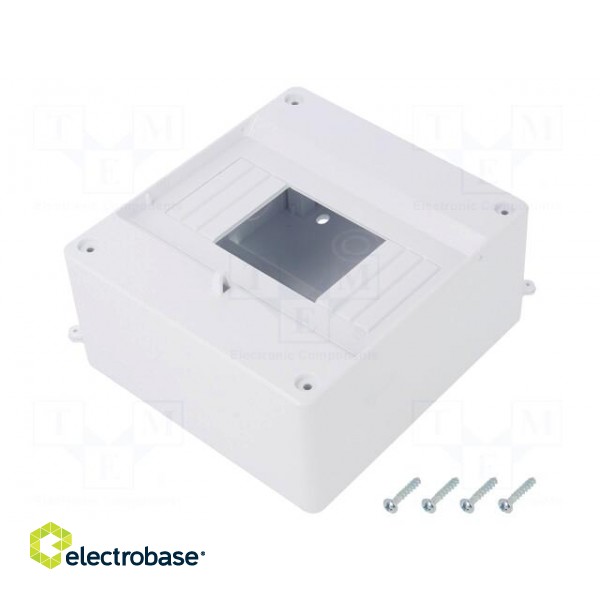 Enclosure: for modular components | IP20 | white | No.of mod: 6 | 400V фото 1
