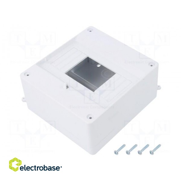 Enclosure: for modular components | IP20 | white | No.of mod: 6 | 400V image 1