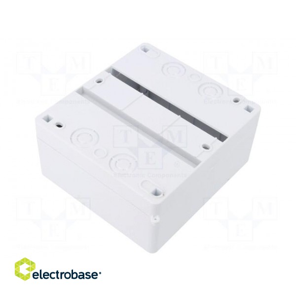 Enclosure: for modular components | IP20 | white | No.of mod: 6 | 400V фото 2