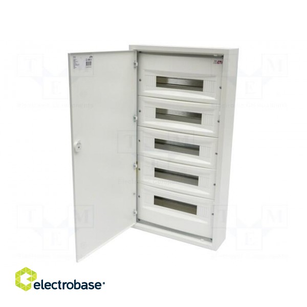 Enclosure: for modular components | IP30 | light grey | steel | IK08 фото 2