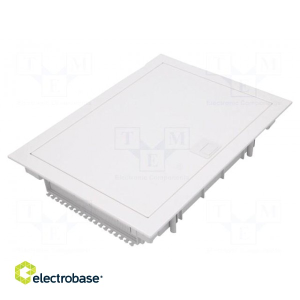 Enclosure: for modular components | IP30 | white | No.of mod: 24 фото 1