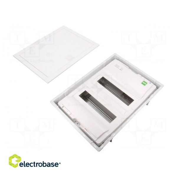 Enclosure: for modular components | IP30 | white | No.of mod: 24 фото 2