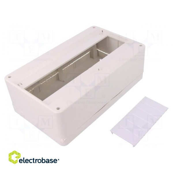 Enclosure: for modular components | IP30 | white | No.of mod: 12 фото 1