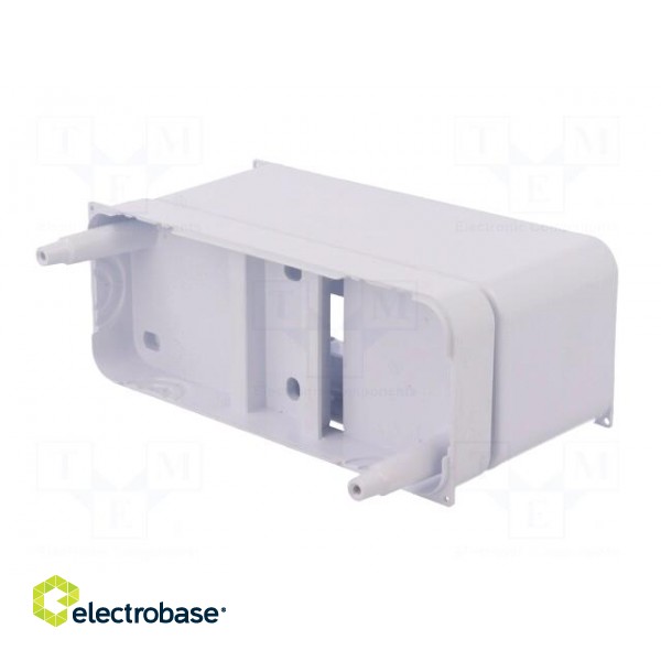 Enclosure: for modular components | IP30 | white | No.of mod: 2 | ABS image 4