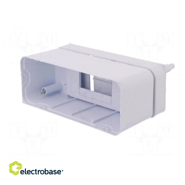 Enclosure: for modular components | IP30 | white | No.of mod: 2 | ABS фото 8