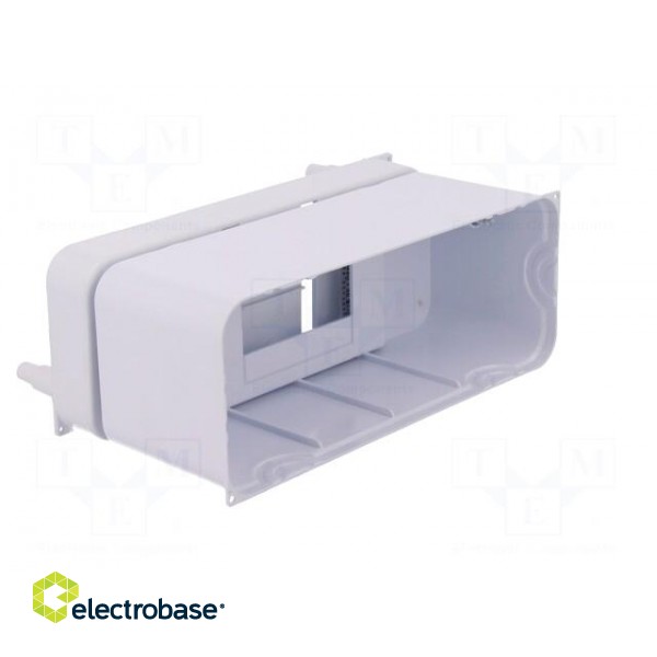 Enclosure: for modular components | IP30 | white | No.of mod: 2 | ABS paveikslėlis 6