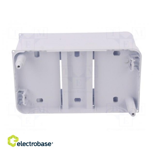 Enclosure: for modular components | IP30 | white | No.of mod: 3 | ABS фото 3