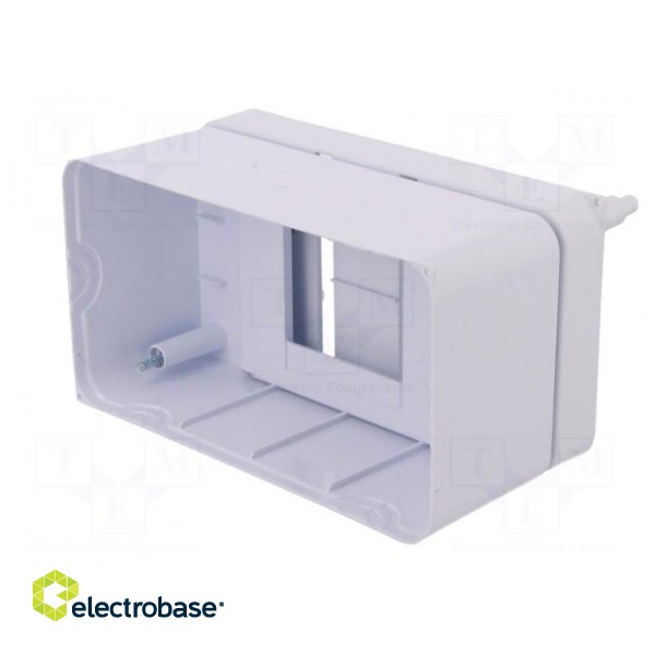 Enclosure: for modular components | IP30 | white | No.of mod: 3 | ABS фото 8
