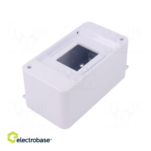 Enclosure: for modular components | IP30 | white | No.of mod: 3 | ABS paveikslėlis 1