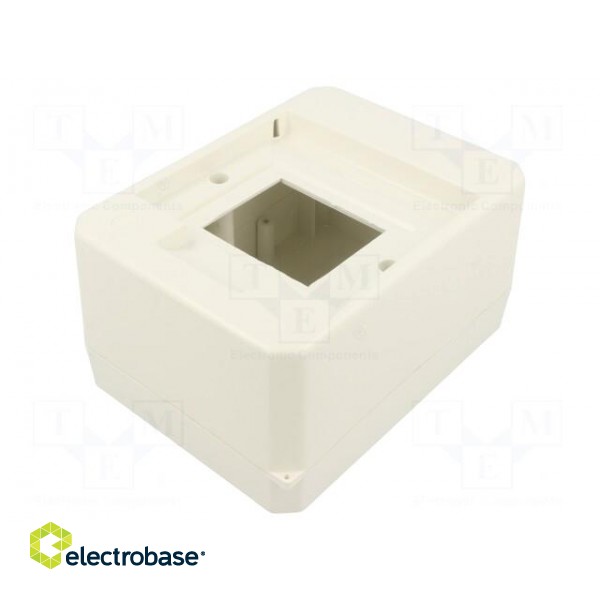 Enclosure: for modular components | IP30 | white | No.of mod: 4 фото 1