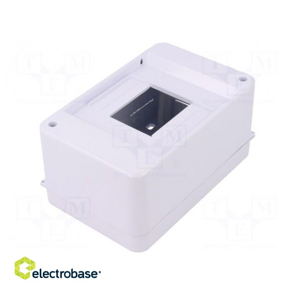 Enclosure: for modular components | IP30 | white | No.of mod: 4 | ABS фото 1