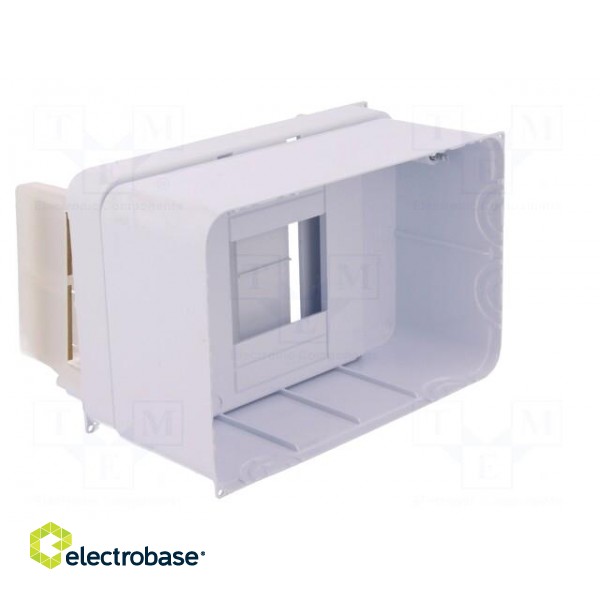 Enclosure: for modular components | IP30 | white | No.of mod: 4 | ABS image 6