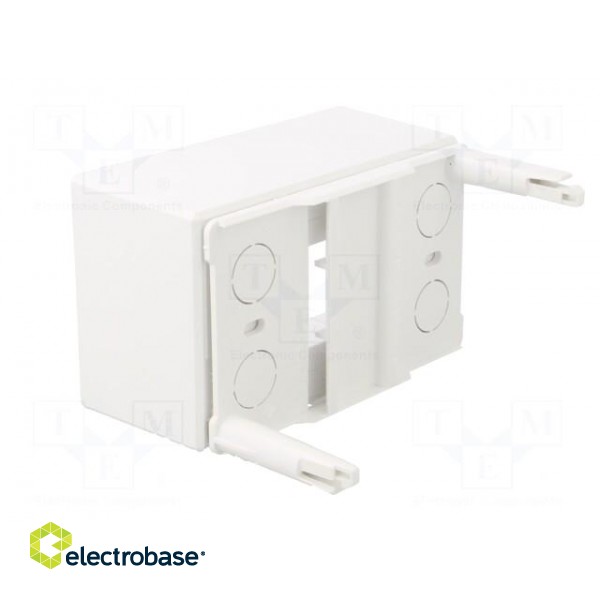 Enclosure: for modular components | IP30 | white | No.of mod: 4 | IK07 фото 2