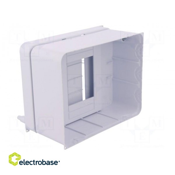Enclosure: for modular components | IP30 | white | No.of mod: 5 | ABS paveikslėlis 6