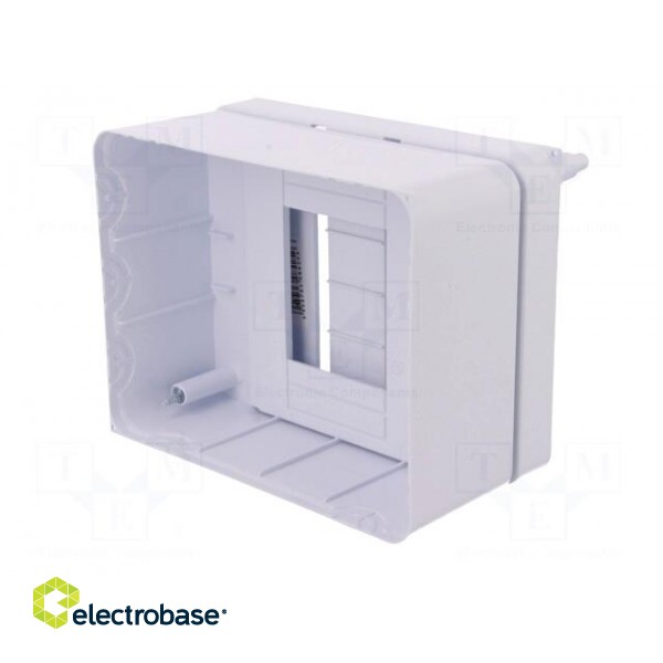 Enclosure: for modular components | IP30 | white | No.of mod: 5 | ABS image 8