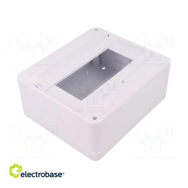Enclosure: for modular components | IP30 | white | No.of mod: 8 | ABS