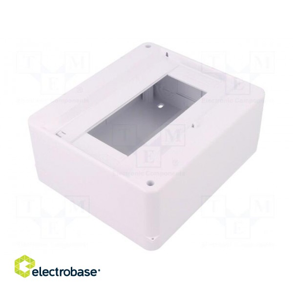 Enclosure: for modular components | IP30 | white | No.of mod: 8 | ABS фото 1