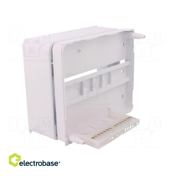 Enclosure: for modular components | IP30 | white | No.of mod: 8 | ABS фото 2