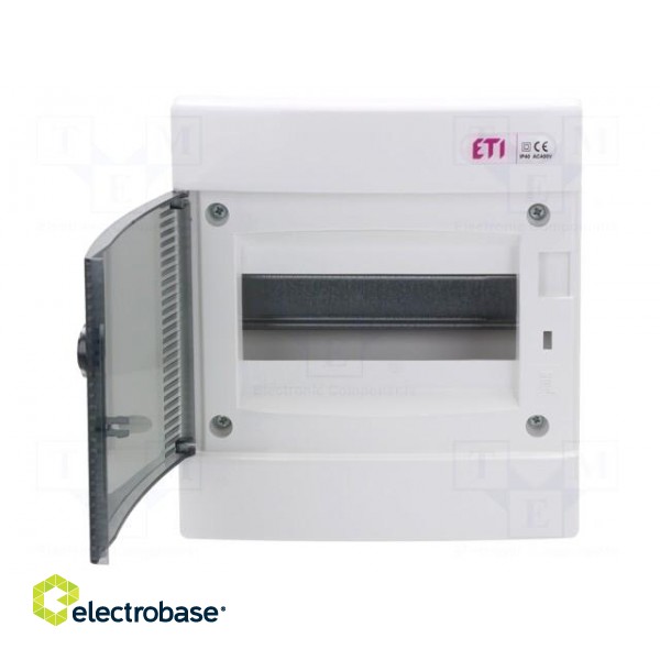 Enclosure: for modular components | IP40 | white | No.of mod: 8 | ABS фото 3