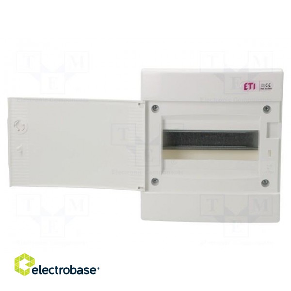 Enclosure: for modular components | IP40 | white | No.of mod: 8 | ABS фото 3