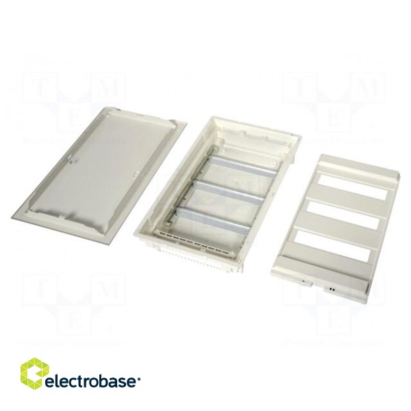 Enclosure: for modular components | IP40 | plaster embedded | white image 2