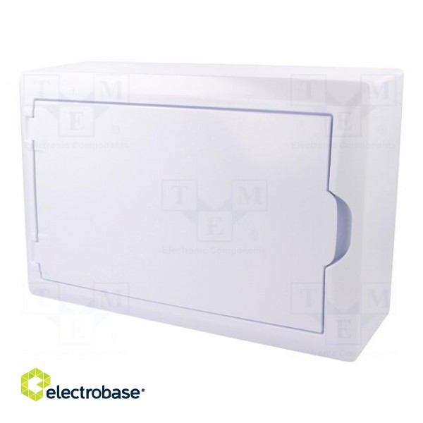 Enclosure: for modular components | IP40 | white | No.of mod: 12 фото 1