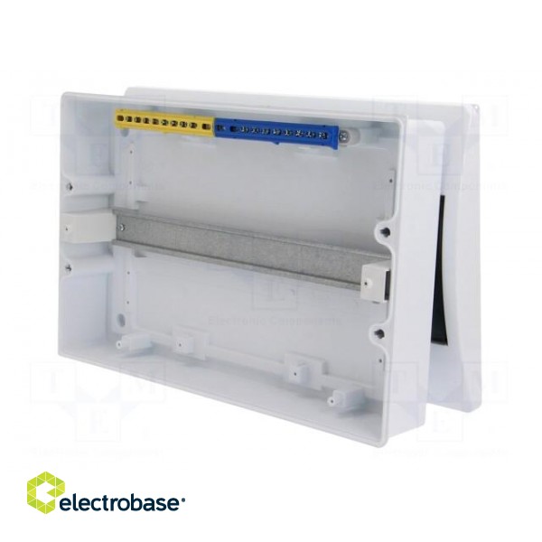 Enclosure: for modular components | IP40 | white | No.of mod: 18 фото 4