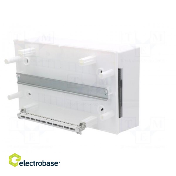 Enclosure: for modular components | IP40 | white | No.of mod: 18 фото 5