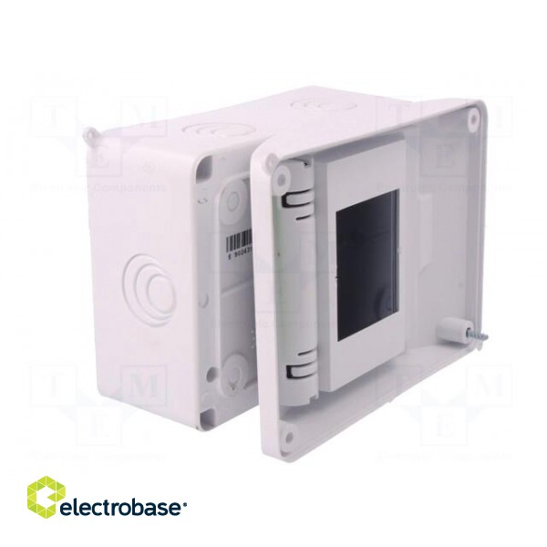 Enclosure: for modular components | IP40 | white | No.of mod: 5 | 400V фото 6