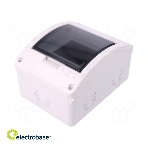 Enclosure: for modular components | IP40 | white | No.of mod: 5 | 400V фото 1