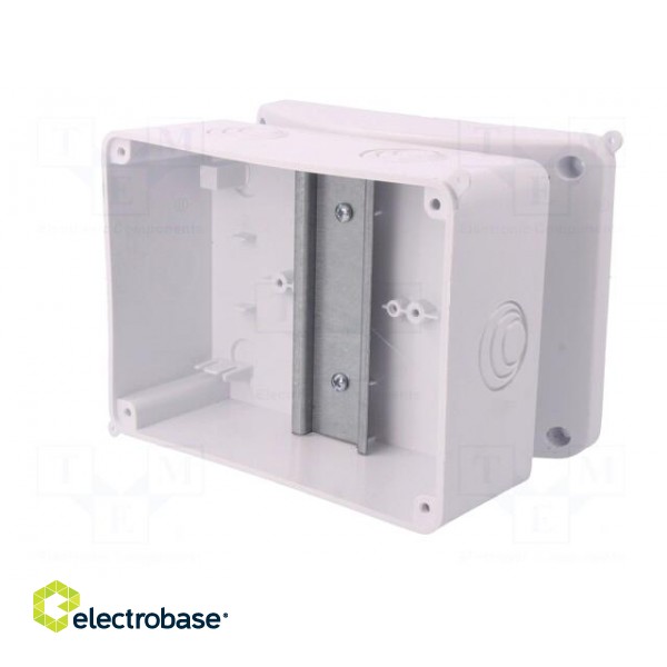 Enclosure: for modular components | IP40 | white | No.of mod: 5 | 400V фото 4